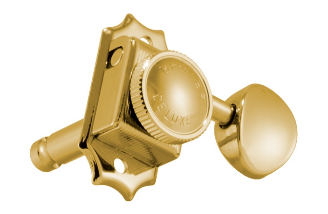 Set cheițe chitară Grover 533G6 Vintage Locking Rotomatics 6-in-Line Left Side Gold