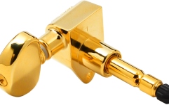 Set cheițe chitară Grover  602G Tip Lock Locking Rotomatics 3 + 3 - Gold