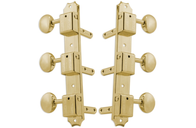 Set cheițe chitară Grover H138G Vintage Deluxe 3 + 3 Gold