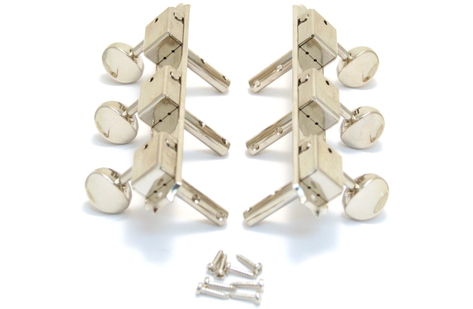 Set cheițe chitară Grover H138N Vintage Deluxe Horizontal 3 + 3 Nickel