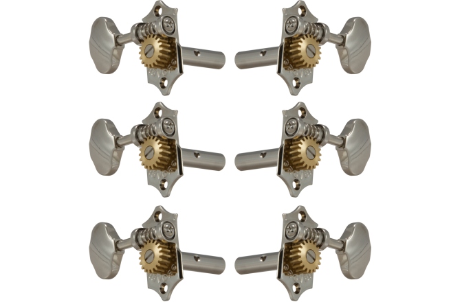 Set cheițe chitară Grover H97-18N Original Sta-Tite Horizontal 3 + 3 Nickel