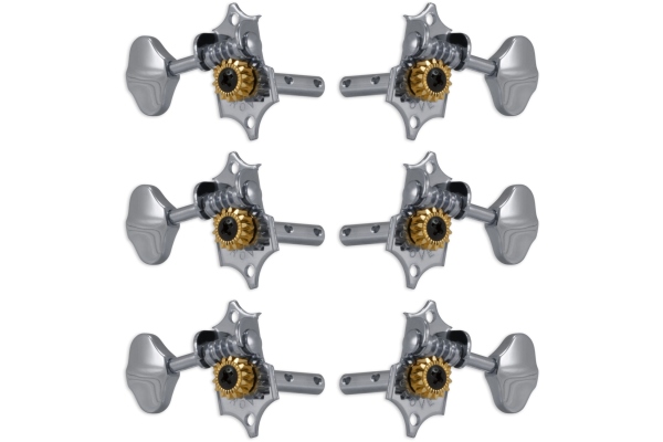 H97C Original Sta-Tite Machine Head Horizontal 3 + 3 Chrome
