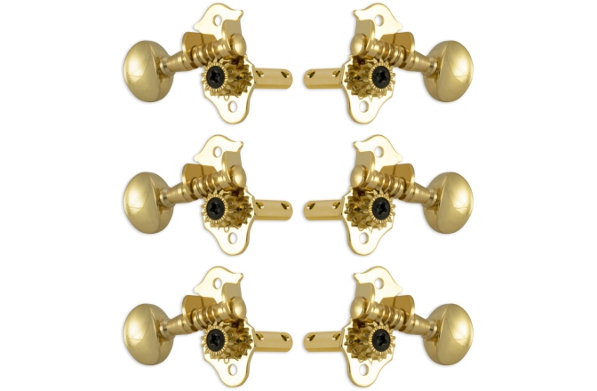 Set cheițe chitară Grover H98G Sta-Tite Machine Head Horizontal 3 + 3 Gold
