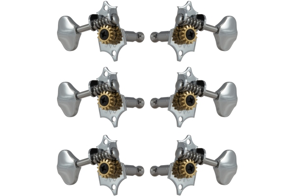 V97C Original Sta-Tite Machine Head Vertical 3 + 3 Chrome