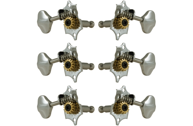 Set cheițe chitară Grover V97N Original Sta-Tite Machine Head Vertical 3 + 3 Nickel