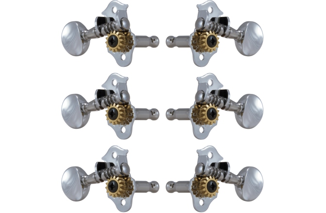 Set cheițe chitară Grover V98C Sta-Tite Machine Head Vertical 3 + 3 - Chrome