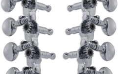 Set cheițe Mandolină Grover 304C Sta-Tite Mandolin Machines 4 + 4 Chrome