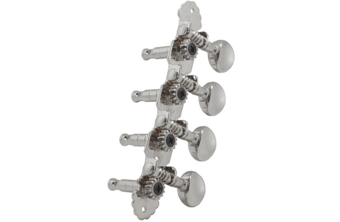 Set cheițe Mandolină Grover 304C Sta-Tite Mandolin Machines 4 + 4 Chrome