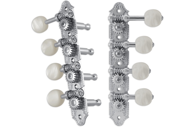 Set cheițe mandolină Grover 409FC Professional Mandolin Standard "F"-Style Chrome