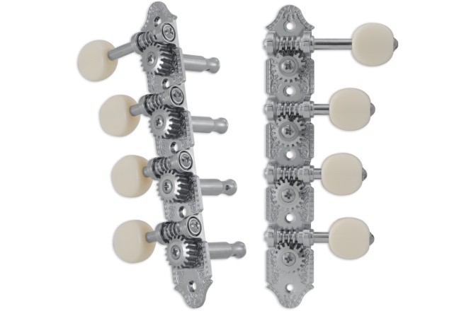 Set cheițe mandolină Grover 409FCW Professional Mandolin Standard "F"-Style Chrome