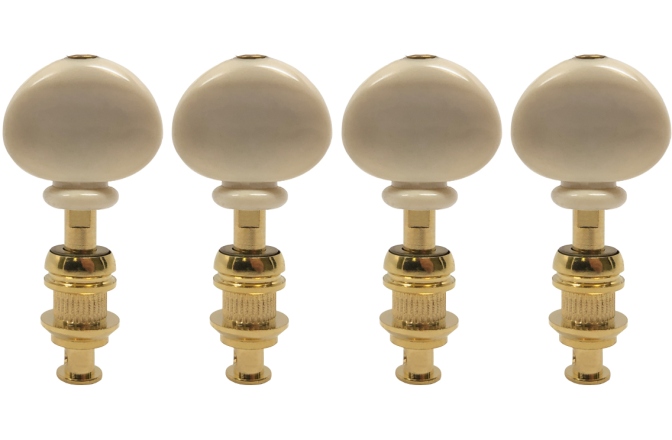 Set cheițe Ukulele Grover  4WG Sta-Tite Ukulele Pegs Gold