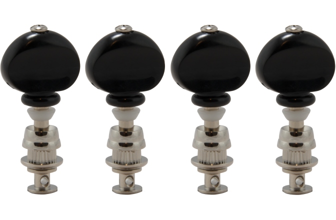 Set cheițe Ukulele Grover 6B Champion Ukulele Pegs Nickel