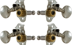 Set cheițe Ukulele Grover 8N Sta-Tite Geared Ukulele Pegs Nickel
