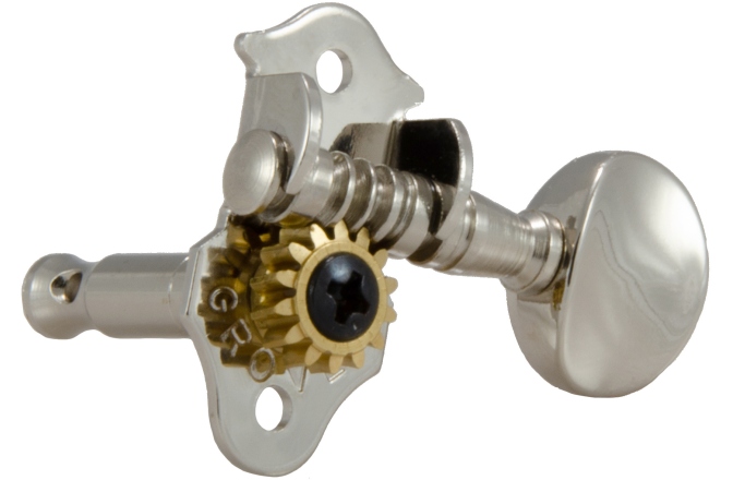 Set cheițe Ukulele Grover 8N Sta-Tite Geared Ukulele Pegs Nickel