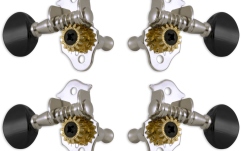 Set cheițe Ukulele Grover 9CB Sta-Tite Geared Ukulele Pegs Chrome