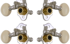 Set cheițe Ukulele Grover 9CW Sta-Tite Geared Ukulele Pegs Chrome