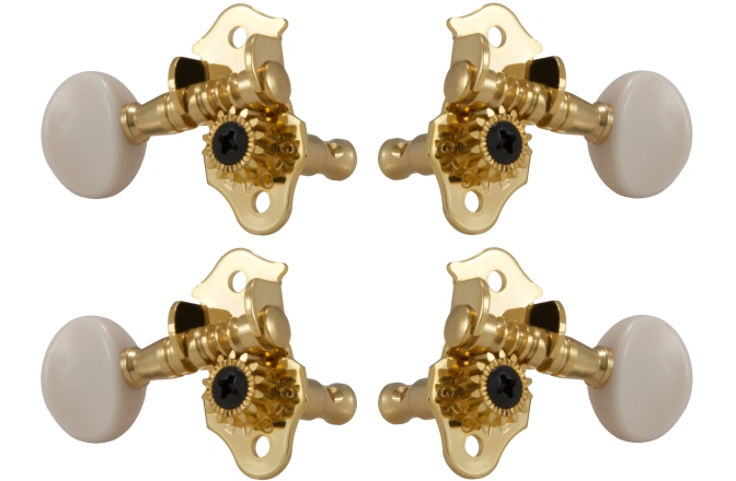 Set cheițe Ukulele Grover  9GW Sta-Tite Ukulele Pegs Gold