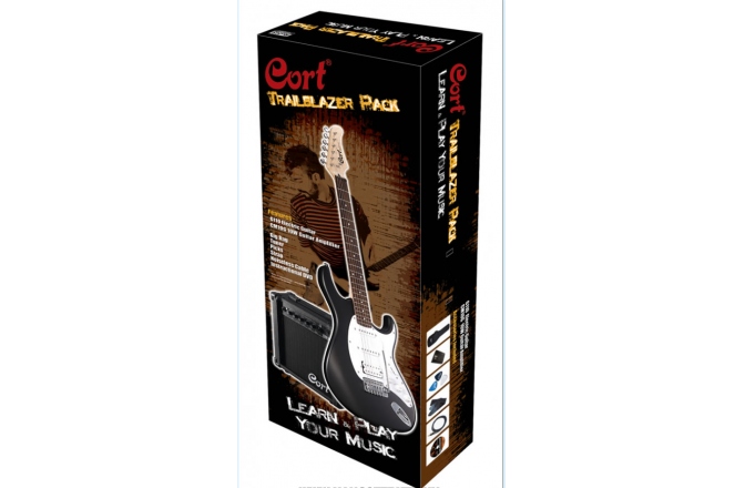 Set chitara electrica Cort CGP110 BK Trailblazer Pack