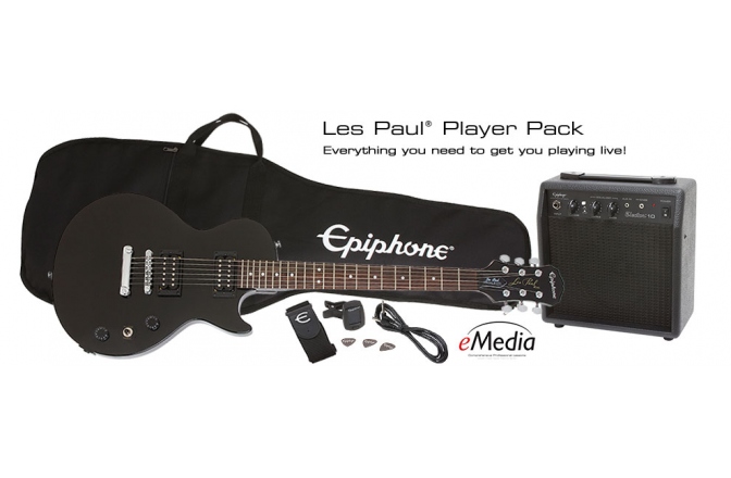 Set chitară electrică Epiphone Les Paul Player Pack EB