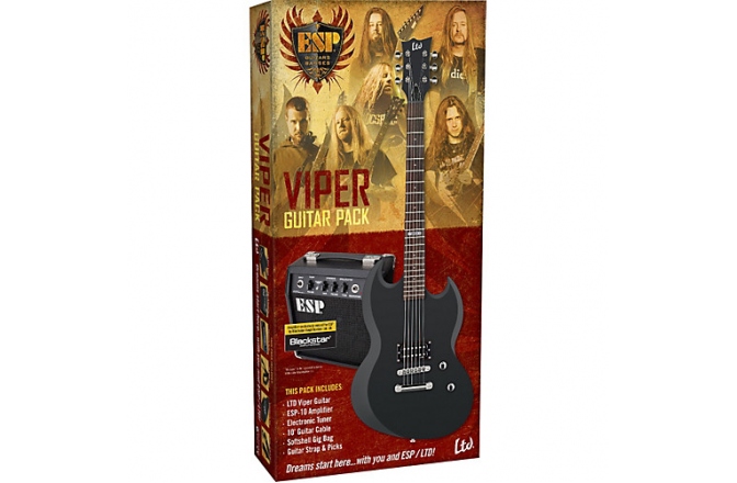 Set chitară electrică ESP LTD Viper-10 Pack