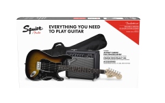 Set chitară electrică Fender Squier Affinity Stratocaster HSS Pack - Brown Sunburst