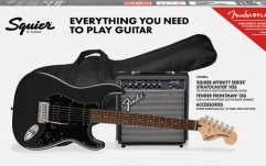 Set chitară electrică Fender Squier Affinity Stratocaster HSS Pack - Charcoal Frost Metallic