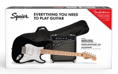 Set Chitară Electrică Fender Squier Sonic Stratocaster Pack Black