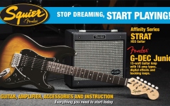 Set chitara electrica Fender Squier Strat HSS & G-Dec Jr.