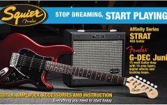 Set chitara electrica Fender Squier Strat HSS & G-Dec Jr.