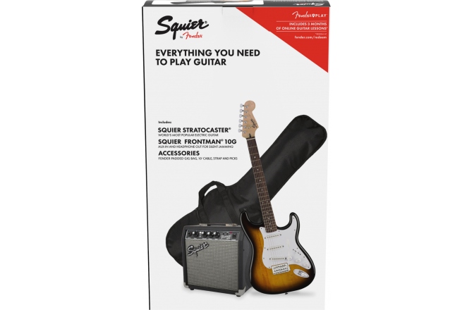 Set chitară electrică Fender Squier Stratocaster Pack - Brown Sunburst
