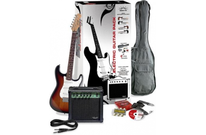 Set chitara electrica Stagg Rey S200-BK/SB P3 - discontinued