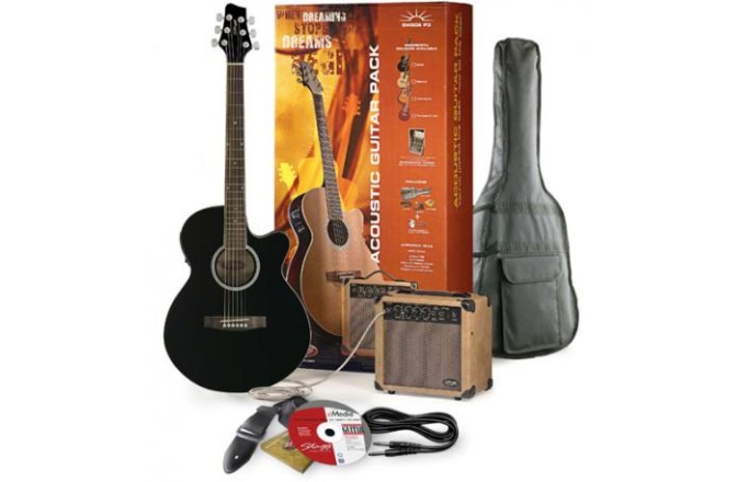 Set chitara electro-acustica Stagg SW206-BK P3