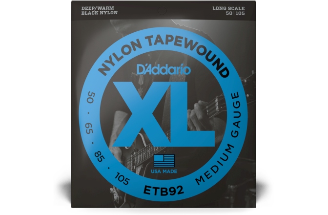 Set coarde de bas Daddario Nylon Tapewound 50-105 Long Scale