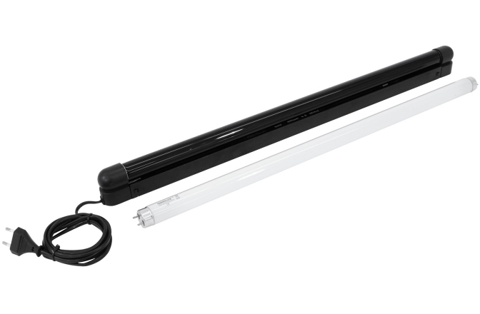 Set complet cu tub UV Eurolite Complete Fixture 60cm 18W slim UV and white