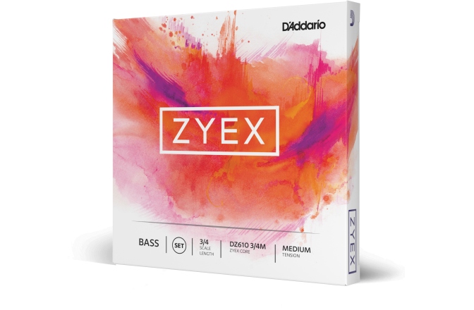 Set contrabas 3/4 Daddario Zyex Bass String Set 3/4 Scale MT