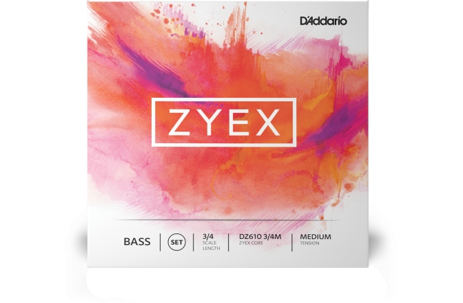 Set contrabas 3/4 Daddario Zyex Bass String Set 3/4 Scale MT