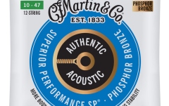 Acoustic String Set - 12 Strings Martin Guitars MA-500 Extra Light Authentic Acoustic Phosphore Bronze 12s