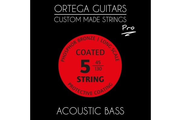 Corzi custom "Pro" pt bas acustic cu 5 corzi - 34" / Ph Bronze / .045/.130