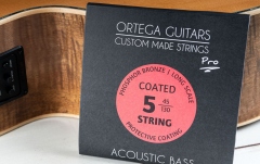 Set corzi bas acustic Ortega Corzi custom "Pro" pt bas acustic cu 5 corzi - 34" / Ph Bronze / .045/.130