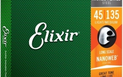 Set corzi bas Elixir Nanoweb Light-Medium 5-string (45-135) 14207