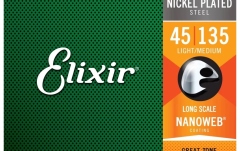 Set corzi bas Elixir Nanoweb Light-Medium 5-string (45-135) 14207