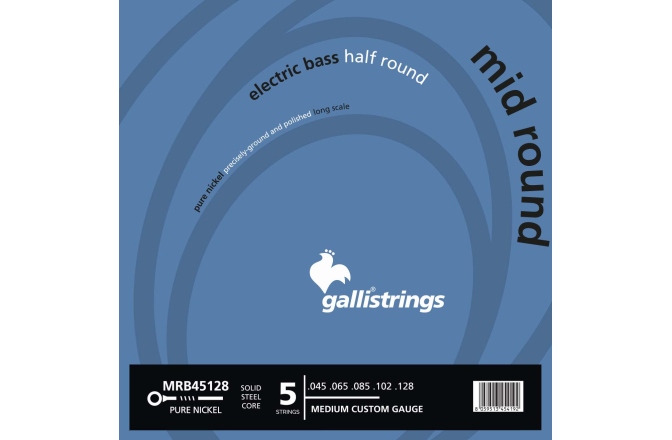 Set corzi bas Galli Strings MRB45128 Bass Half Round