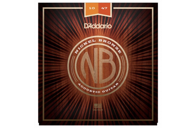 Set corzi chitara acustica Daddario NB1047 Nickel Bronze Extra Light 10-47