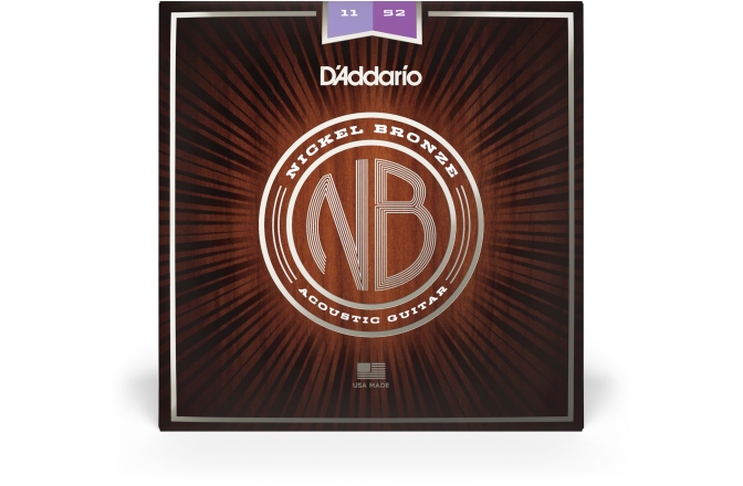 Set corzi chitară acustică 11-52 Daddario NB1152 Nickel Bronze CL