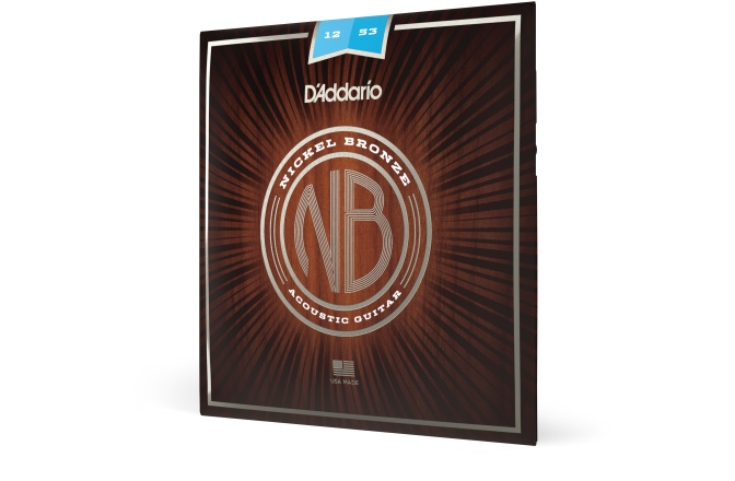 Set corzi chitara acustică 12-53 Daddario NB1253 Nickel Bronze Light