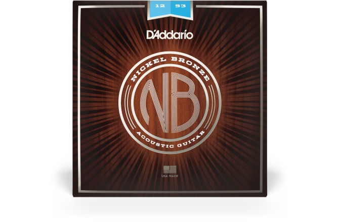 Set corzi chitara acustică 12-53 Daddario NB1253 Nickel Bronze Light