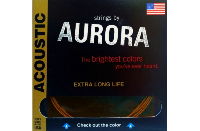 Set corzi chitară acustică 12-54 Aurora Acoustic 12s Orange