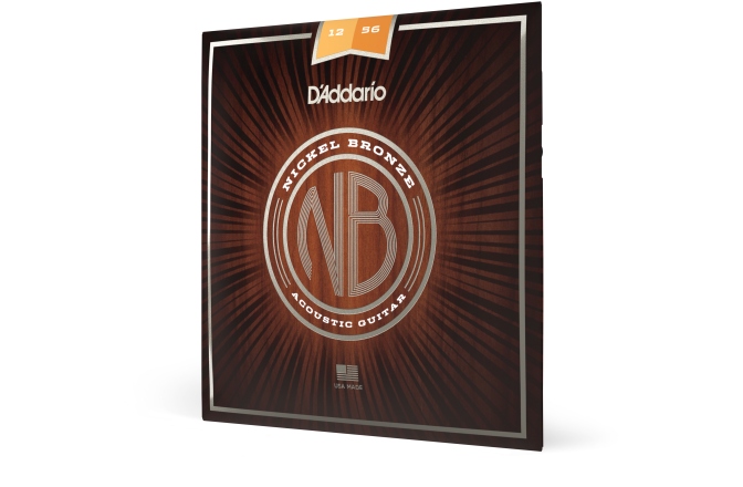 Set corzi chitara acustică 12-56 Daddario NB1256 Nickel Bronze Light M
