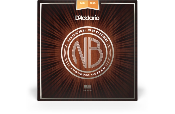 Set corzi chitara acustică 12-56 Daddario NB1256 Nickel Bronze Light M