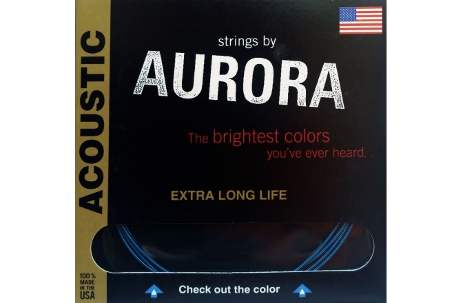 Set corzi chitară acustică Aurora Acoustic 11s Blue